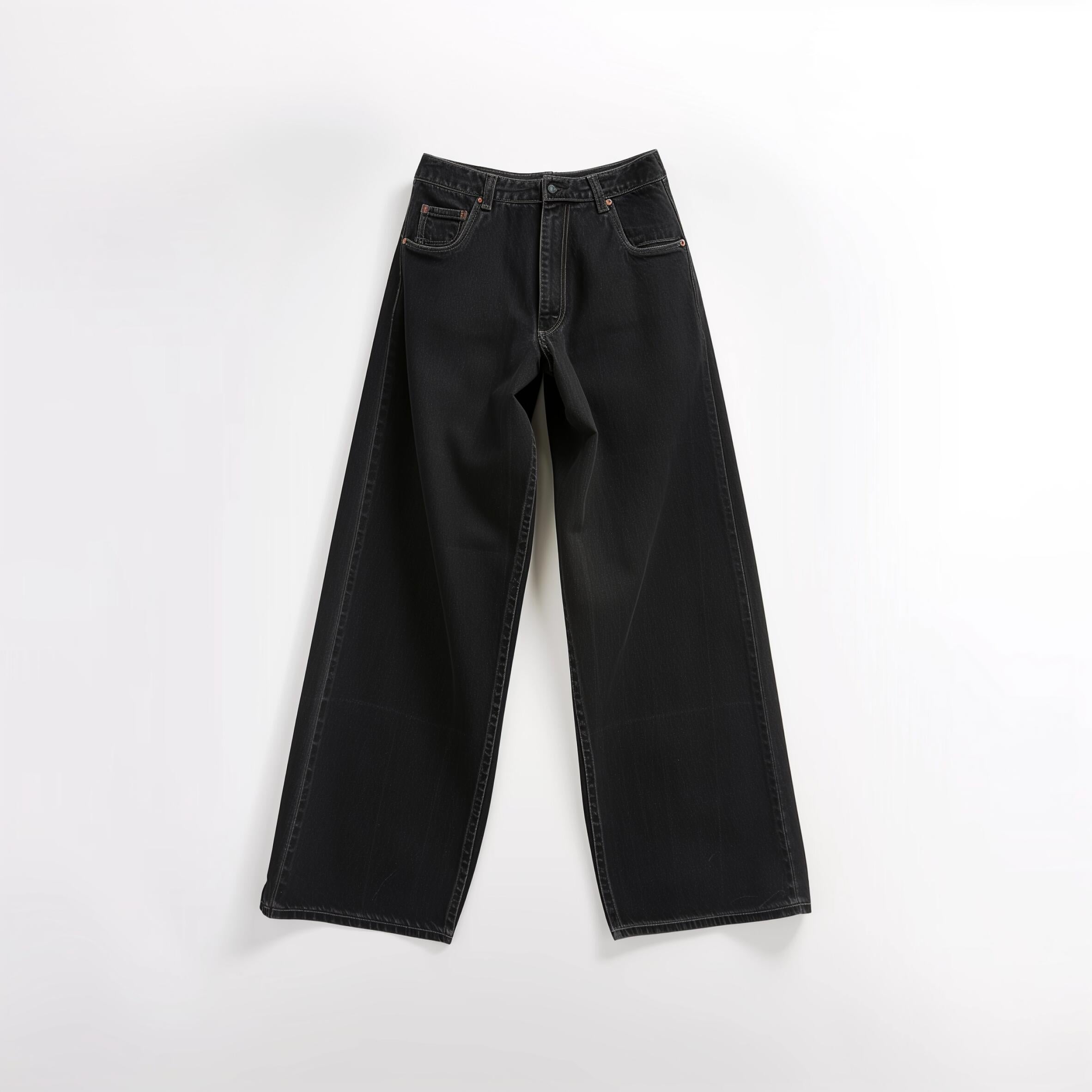 Calça Jeans Collybus Wide Leg Baggy - Black Denim Premium