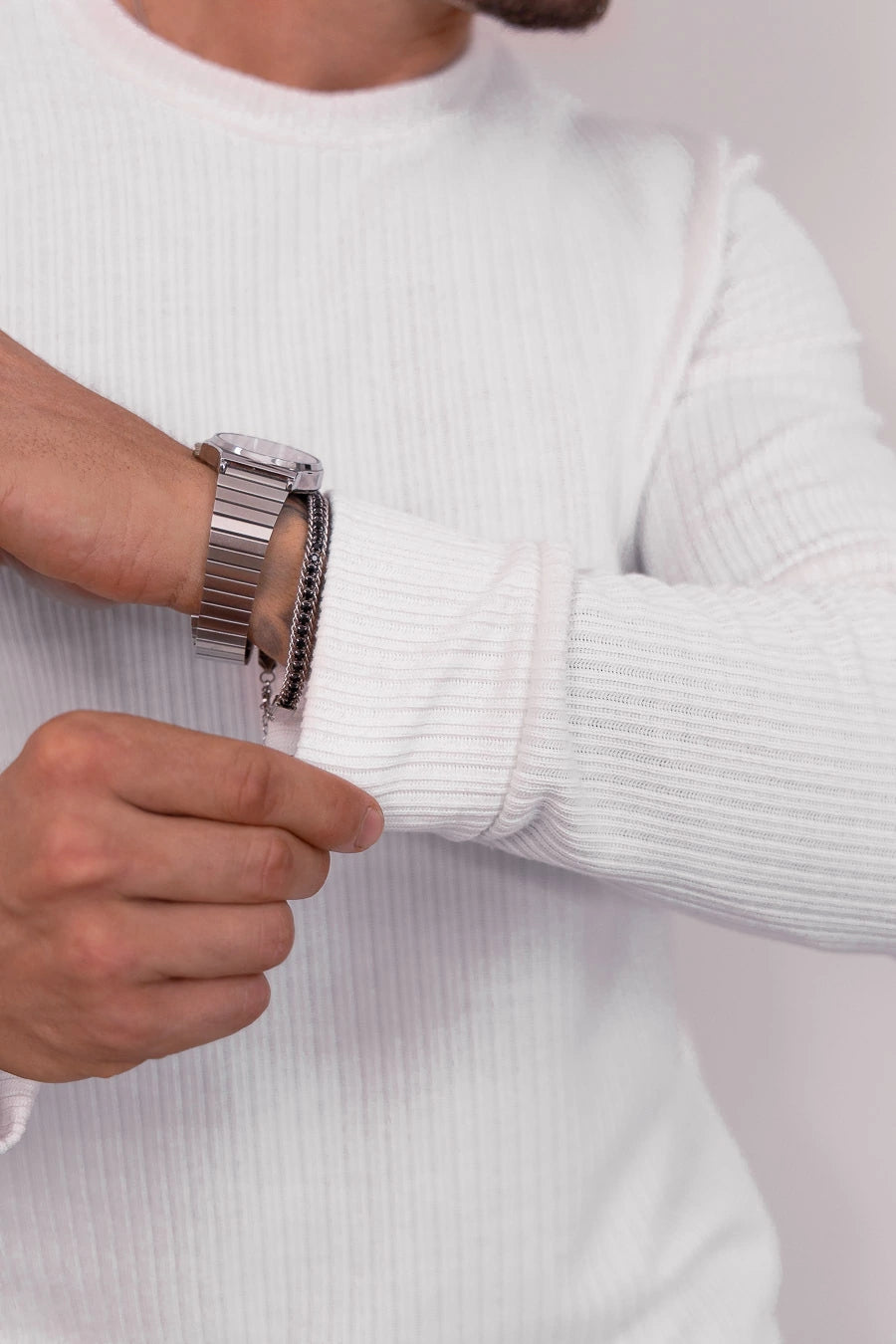 Suéter Masculino Vancouver Branco – Elegância e Conforto Premium